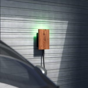Green Wallbox 2 Pro Slim Walnut