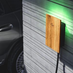 Green Wallbox 2 Pro Slim Oak